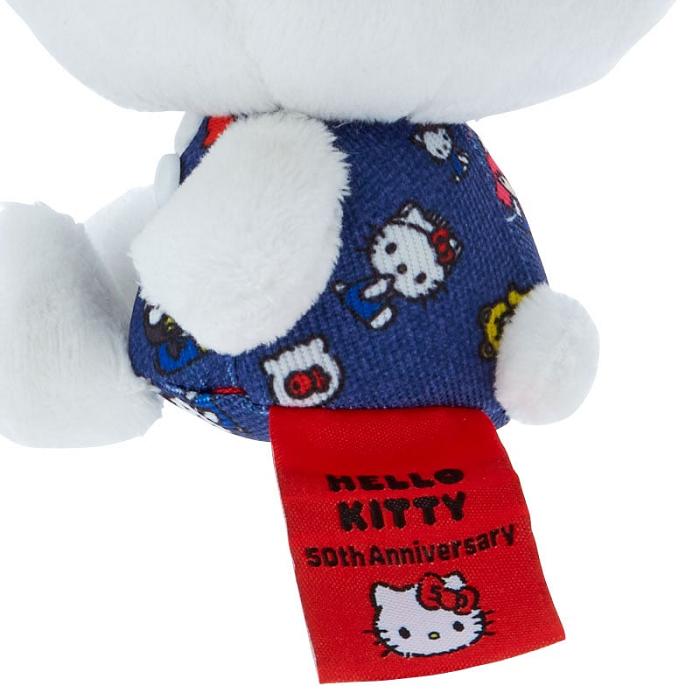 Hello Kitty Hello Kitty Mascot Keychain Plush (Hello, Everyone! Series) Albi Albastri | RO_HK11182