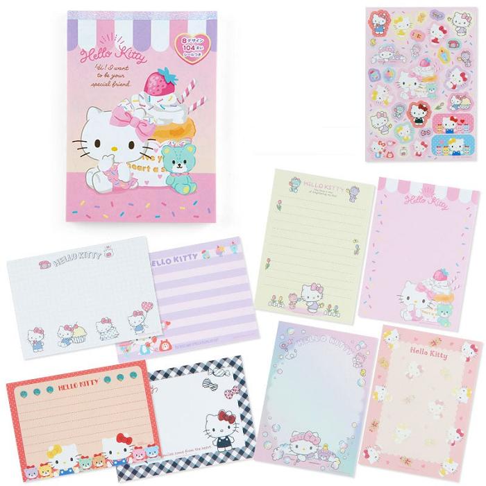 Hello Kitty Hello Kitty Memo Pad & Sticker Set Roz | RO_HK16883