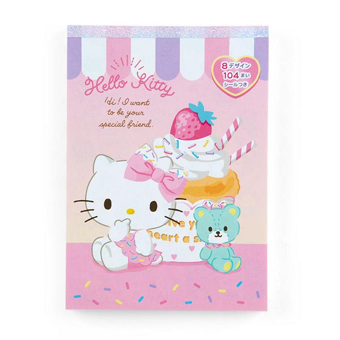 Hello Kitty Hello Kitty Memo Pad & Sticker Set Roz | RO_HK16883