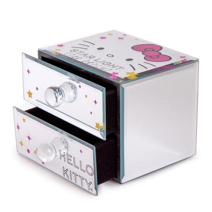 Hello Kitty Hello Kitty Mirrored Compact Jewelry Box Roz | RO_HK48318