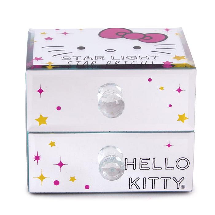 Hello Kitty Hello Kitty Mirrored Compact Jewelry Box Roz | RO_HK48318