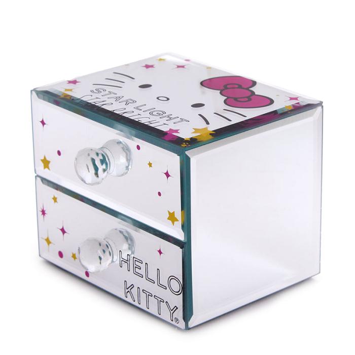 Hello Kitty Hello Kitty Mirrored Compact Jewelry Box Roz | RO_HK48318