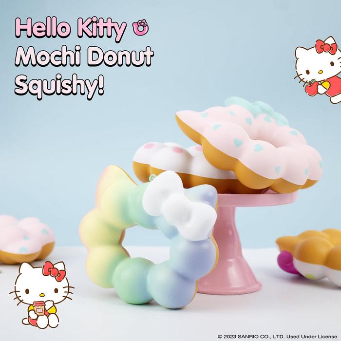 Hello Kitty Hello Kitty Mochi Donut Squishy Keychain Colorati | RO_HK93531