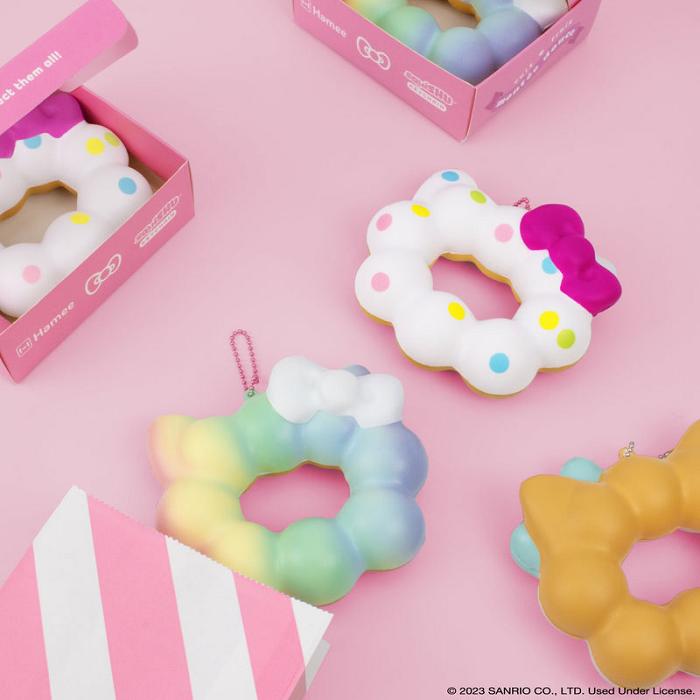 Hello Kitty Hello Kitty Mochi Donut Squishy Keychain Colorati | RO_HK93531