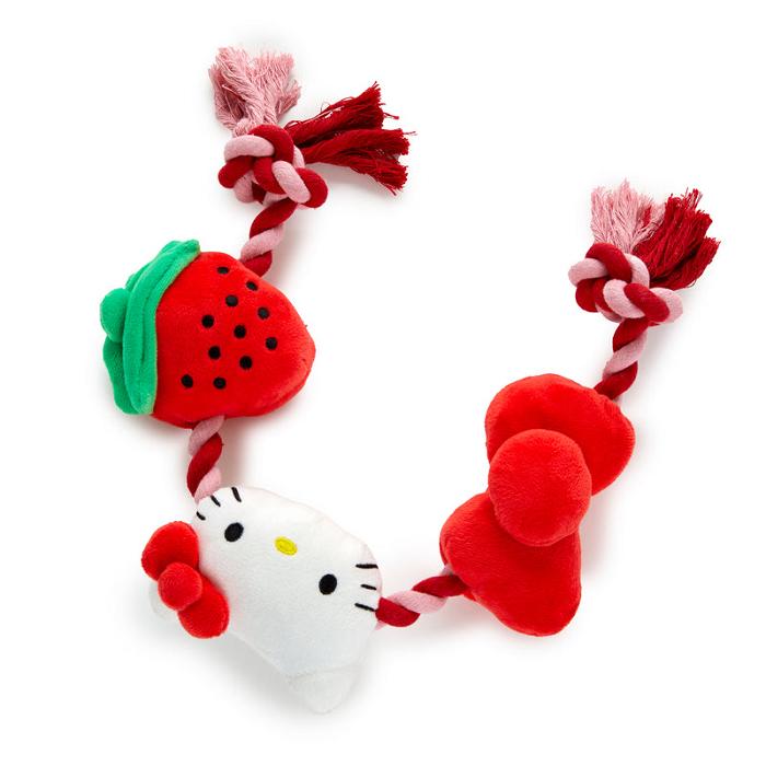 Hello Kitty Hello Kitty Pet Rope Toy (Strawberry and Bows) Rosii | RO_HK64434