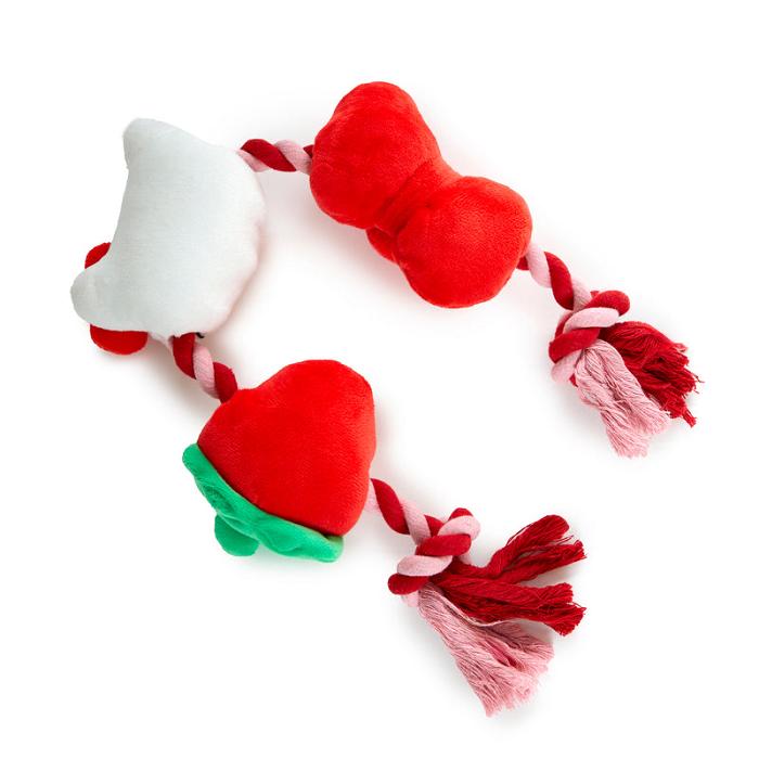 Hello Kitty Hello Kitty Pet Rope Toy (Strawberry and Bows) Rosii | RO_HK64434