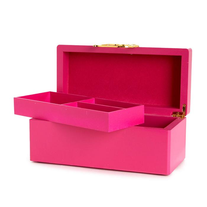 Hello Kitty Hello Kitty Pink Lacquered Jewelry Box Organizer Roz | RO_HK50592