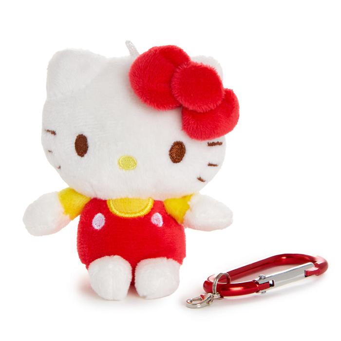 Hello Kitty Hello Kitty Plush Mascot Carabiner Albi Rosii | RO_HK62456