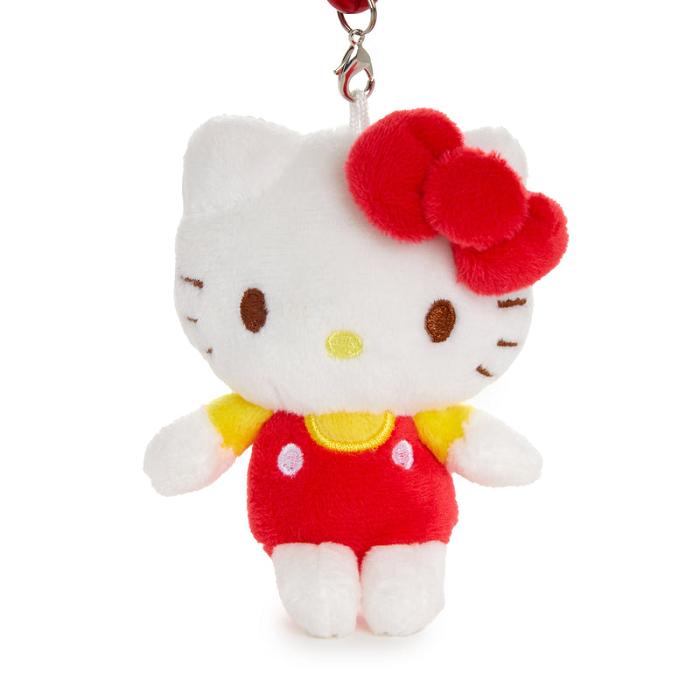 Hello Kitty Hello Kitty Plush Mascot Carabiner Albi Rosii | RO_HK62456