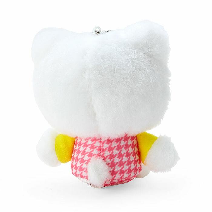 Hello Kitty Hello Kitty Plush Mascot Keychain (Floral Houndstooth Series) Albi | RO_HK79443