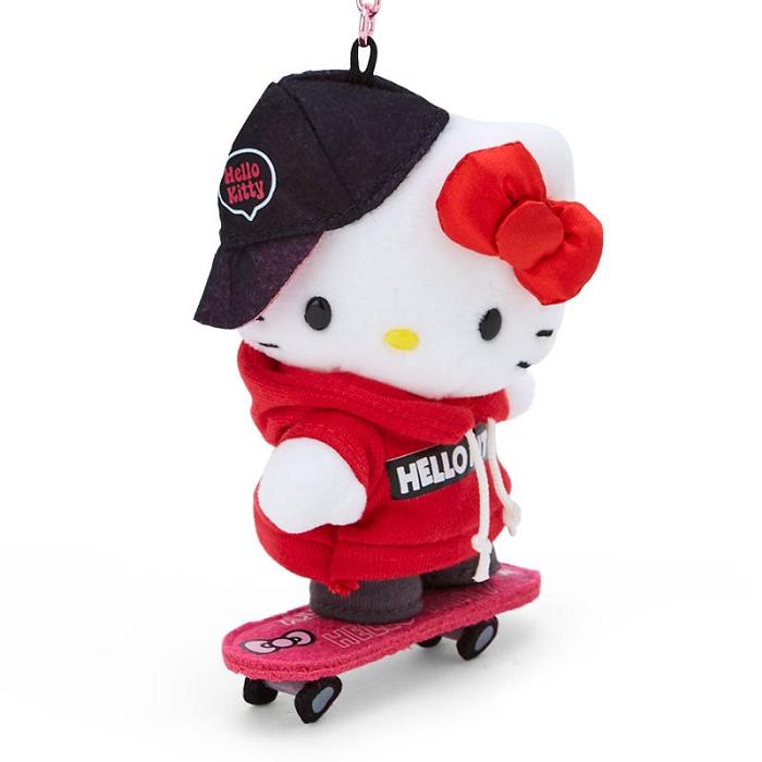 Hello Kitty Hello Kitty Plush Mascot Keychain (Sk8r Squad Series) Rosii | RO_HK67497