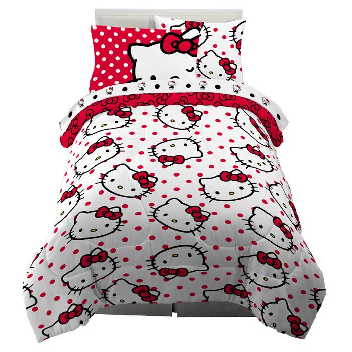 Hello Kitty Hello Kitty Polka Dot Party Bedding Set Rosii | RO_HK35248