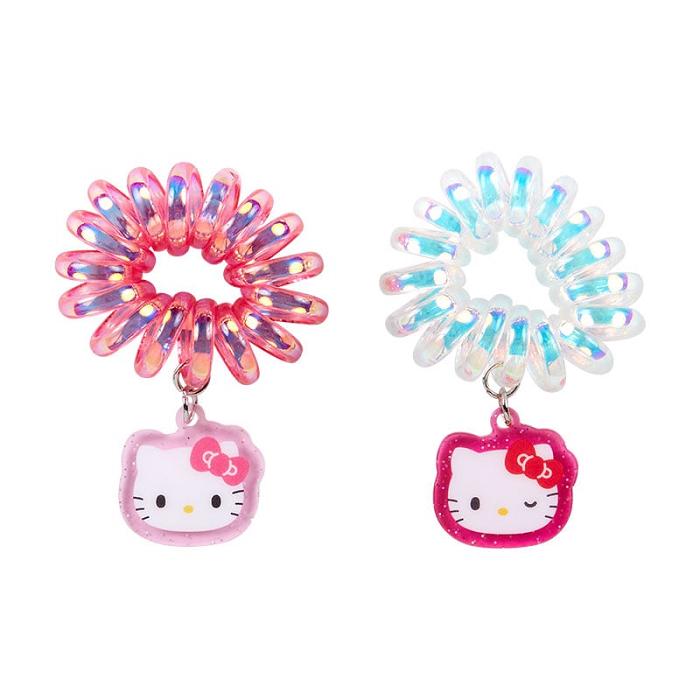 Hello Kitty Hello Kitty Spiral Hair Ties (Set of 2) Violet Albastri | RO_HK68615