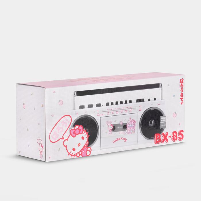 Hello Kitty Hello Kitty Strawberry Kawaii BX-85 Bluetooth Cassette Player Boombox Roz | RO_HK82753