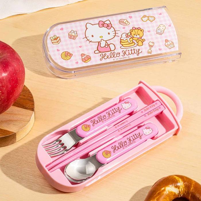 Hello Kitty Hello Kitty Utensil Set Trio Roz | RO_HK88682