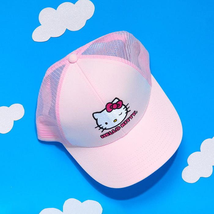 Hello Kitty Hello Kitty Winking Trucker Hat Roz | RO_HK23578