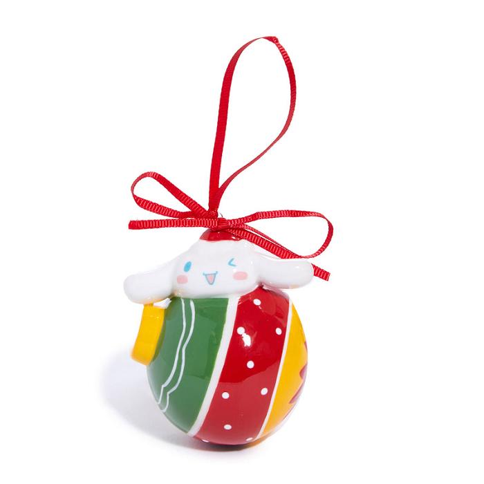 Hello Kitty Hello Kitty and Cinnamoroll 2-pc Holiday Ceramic Ornament Set (Red) Rosii Verzi | RO_HK60452