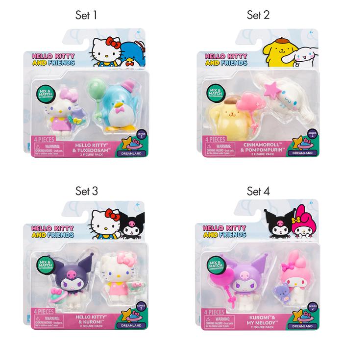 Hello Kitty Hello Kitty and Friends 2-pc Figure Pack (Series 2: Dreamland) Roz | RO_HK50509