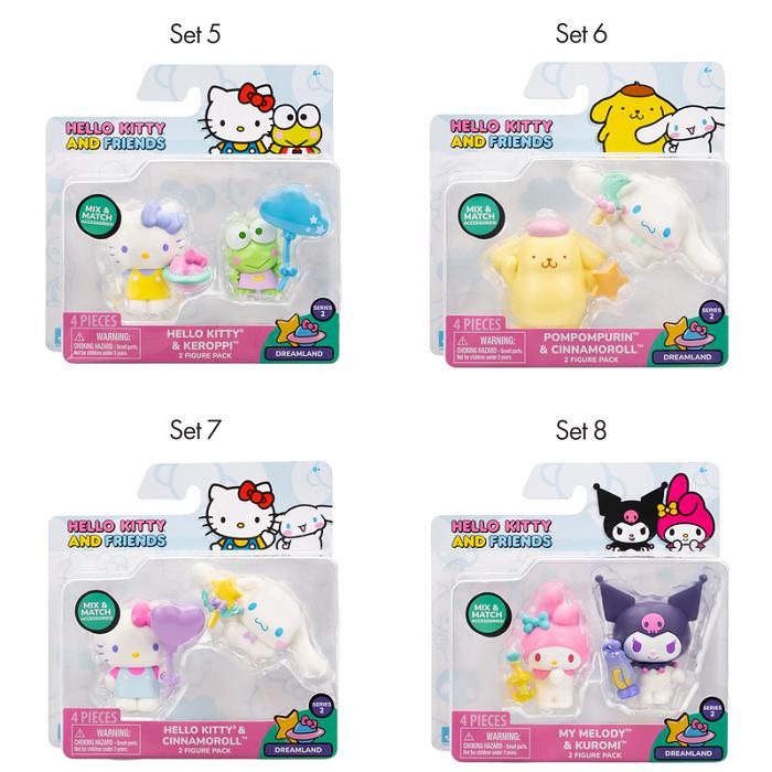 Hello Kitty Hello Kitty and Friends 2-pc Figure Pack (Series 2: Dreamland) Roz | RO_HK50509