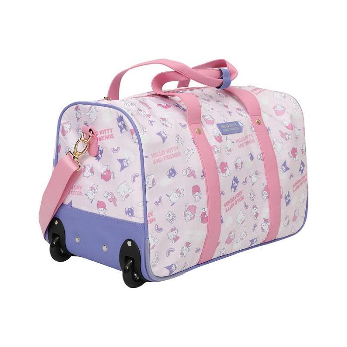 Hello Kitty Hello Kitty and Friends All-Over Print Rolling Duffle Bag Roz | RO_HK57233