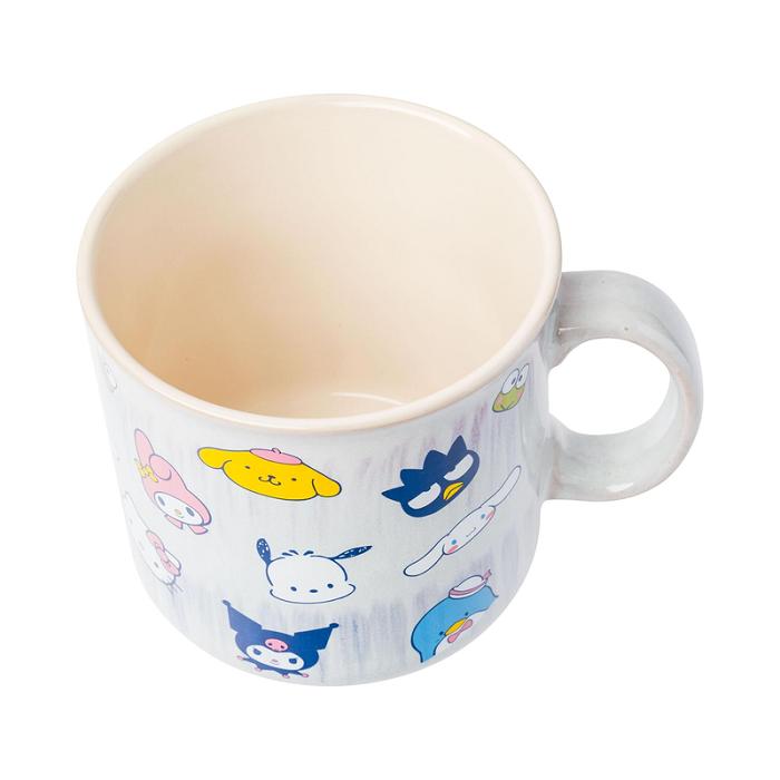 Hello Kitty Hello Kitty and Friends Ceramic Mug (Glaze Faces) Albastri | RO_HK86776