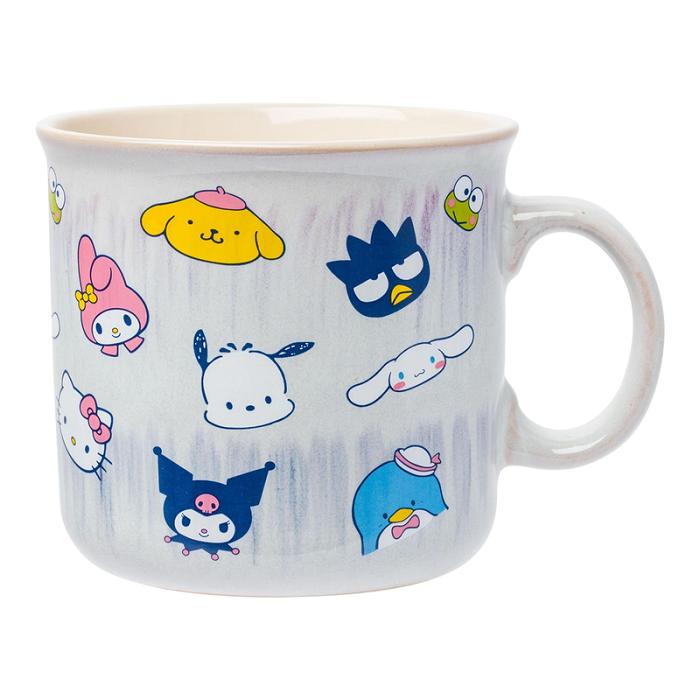 Hello Kitty Hello Kitty and Friends Ceramic Mug (Glaze Faces) Albastri | RO_HK86776