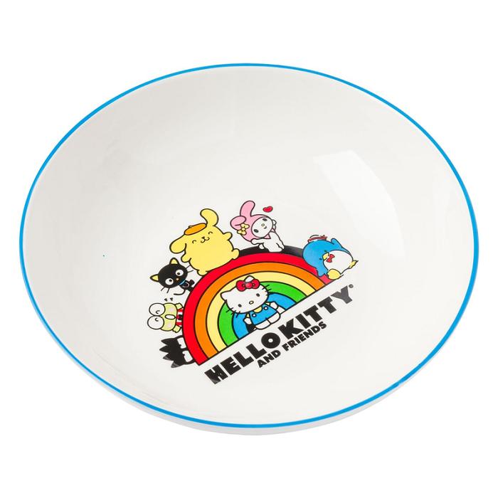 Hello Kitty Hello Kitty and Friends Ceramic Dinner Bowl (Rainbow Parade) Colorati | RO_HK67109