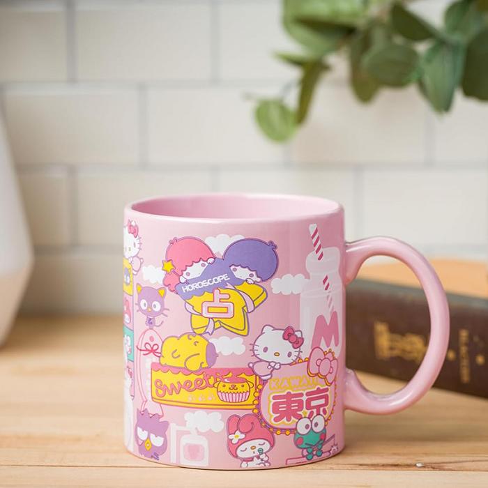 Hello Kitty Hello Kitty and Friends Ceramic Mug (Kawaii Fun) Roz | RO_HK95800