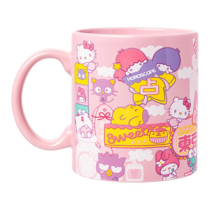 Hello Kitty Hello Kitty and Friends Ceramic Mug (Kawaii Fun) Roz | RO_HK14109