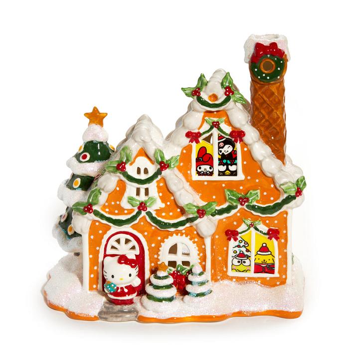 Hello Kitty Hello Kitty and Friends Ceramic Gingerbread Candle House Galbeni | RO_HK67880