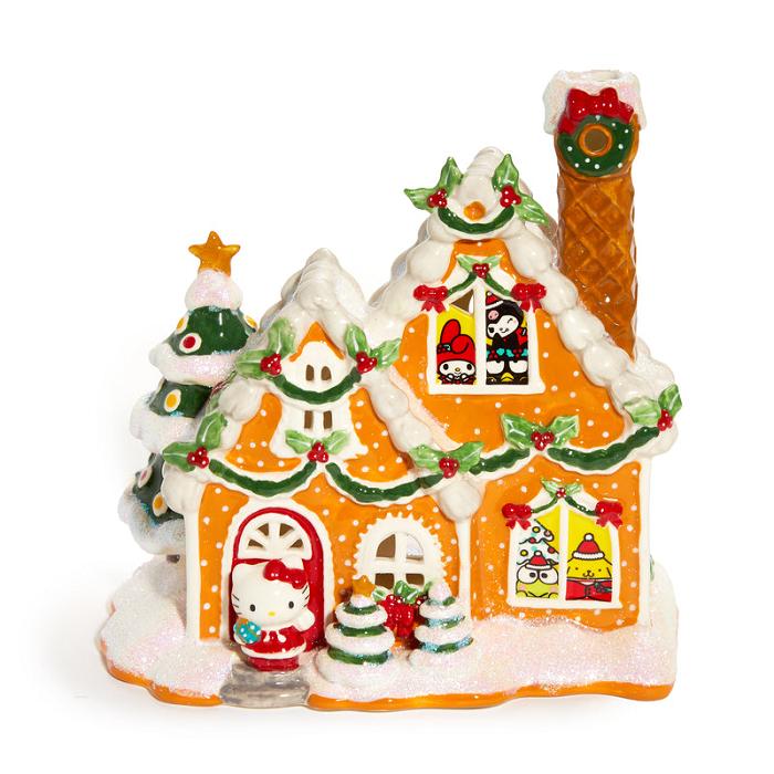 Hello Kitty Hello Kitty and Friends Ceramic Gingerbread Candle House Galbeni | RO_HK67880