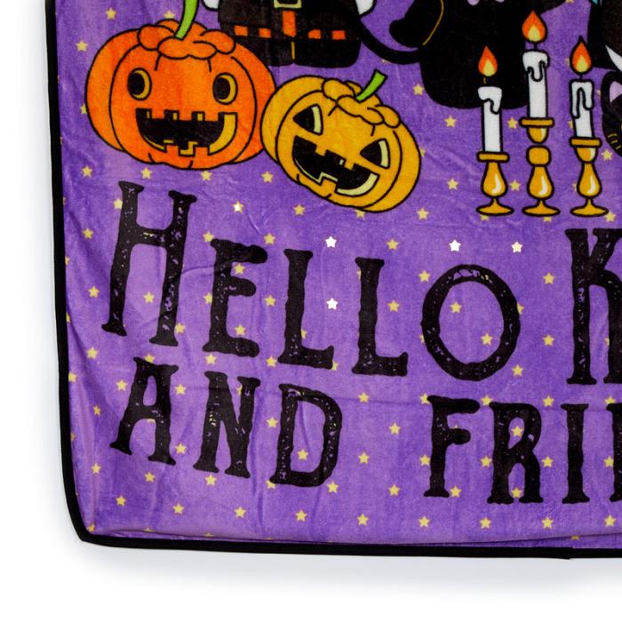 Hello Kitty Hello Kitty and Friends Halloween Portrait Throw Blanket Violet | RO_HK64830