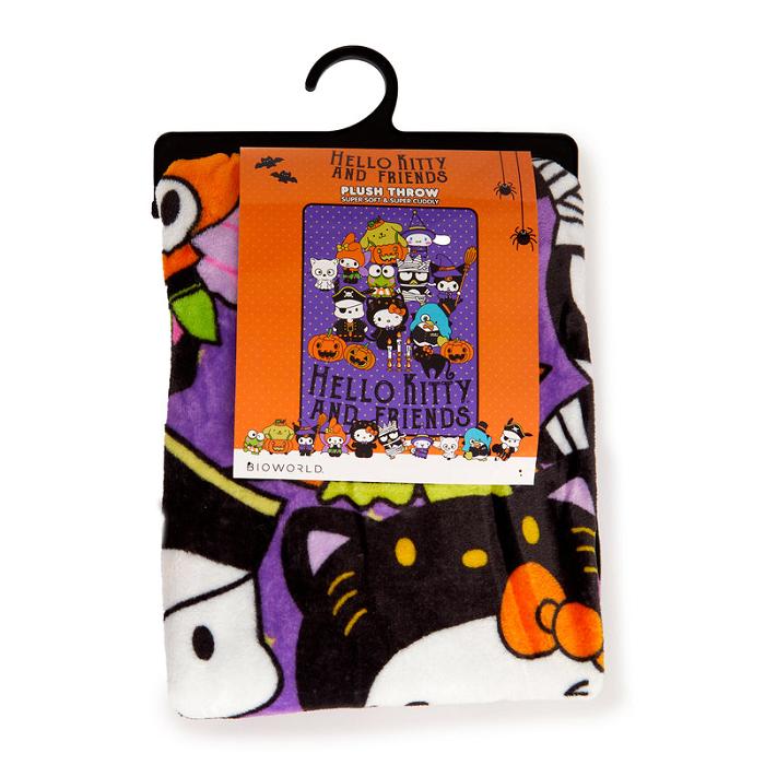 Hello Kitty Hello Kitty and Friends Halloween Portrait Throw Blanket Violet | RO_HK64830