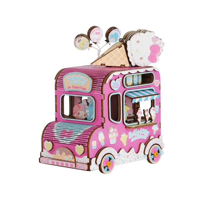 Hello Kitty Hello Kitty and Friends Ice Cream Truck 3D Wooden Music Box Puzzle Roz | RO_HK75972