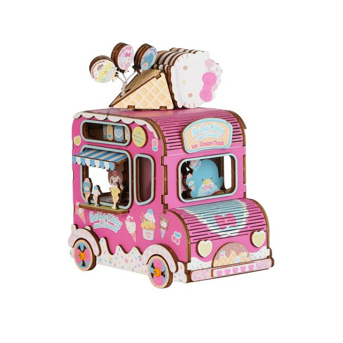 Hello Kitty Hello Kitty and Friends Ice Cream Truck 3D Wooden Music Box Puzzle Roz | RO_HK75972