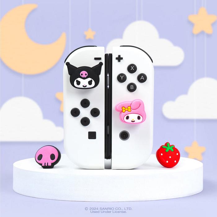 Hello Kitty Hello Kitty and Friends Switch Grip Caps (Kuromi + My Melody) Colorati | RO_HK63021