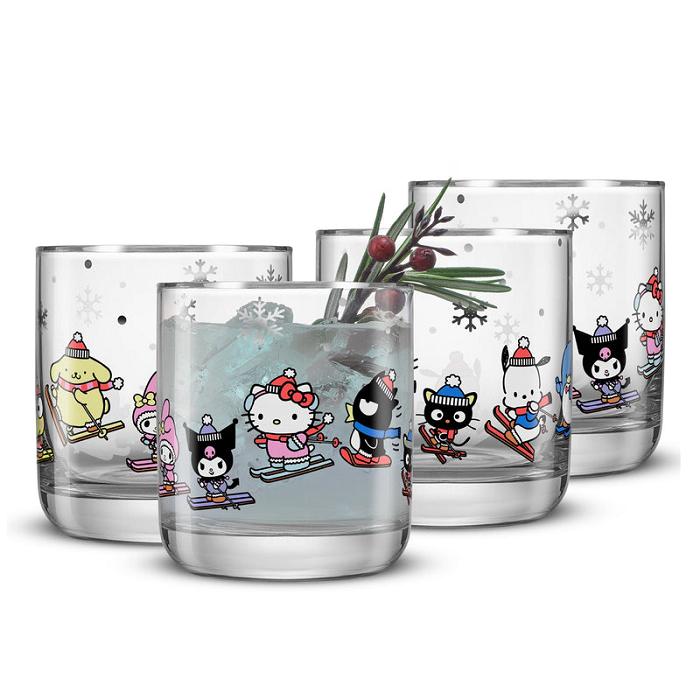 Hello Kitty Hello Kitty and Friends Winter Wonderland Short Glasses Colorati | RO_HK76651