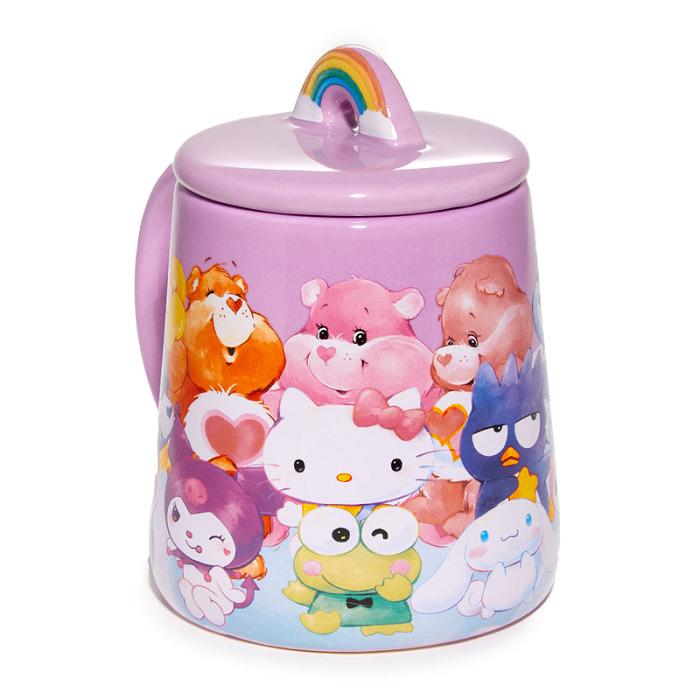 Hello Kitty Hello Kitty and Friends x Care Bears Lidded Mug Violet | RO_HK66788