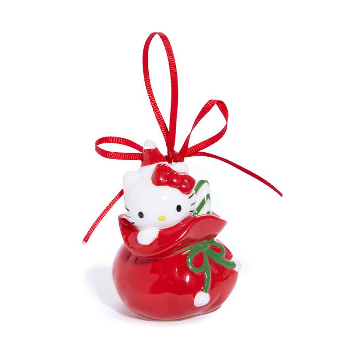 Hello Kitty Hello Kitty and Keroppi 2-pc Holiday Ceramic Ornament Set (Red) Rosii | RO_HK88443