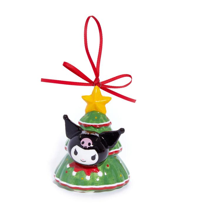 Hello Kitty Hello Kitty and Kuromi 2-pc Holiday Ceramic Ornament Set (Red) Rosii Verzi | RO_HK46259