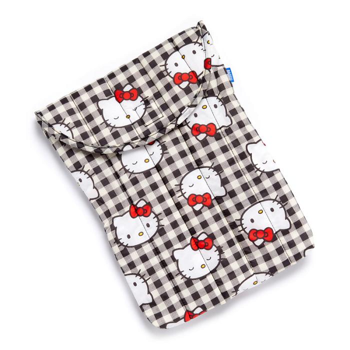 Hello Kitty Hello Kitty x Baggu 50th Anniversary Puffy Laptop Sleeve (Black Gingham) Negrii | RO_HK58177