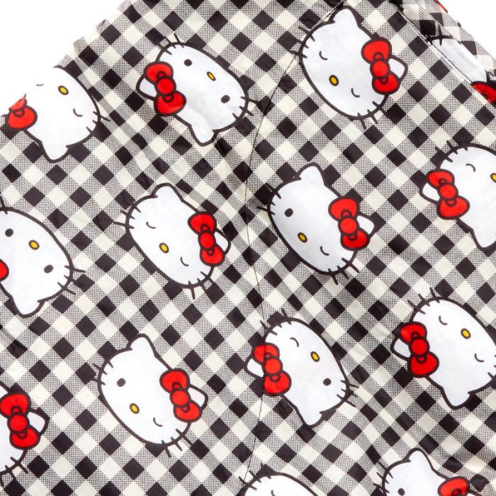 Hello Kitty Hello Kitty x Baggu 50th Anniversary Puffy Picnic Blanket (Black Gingham) Albi Negrii | RO_HK44442