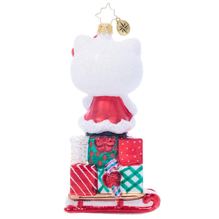 Hello Kitty Hello Kitty x Christopher Radko Handmade Glass Ornament (Happy Holidays) Rosii | RO_HK89339