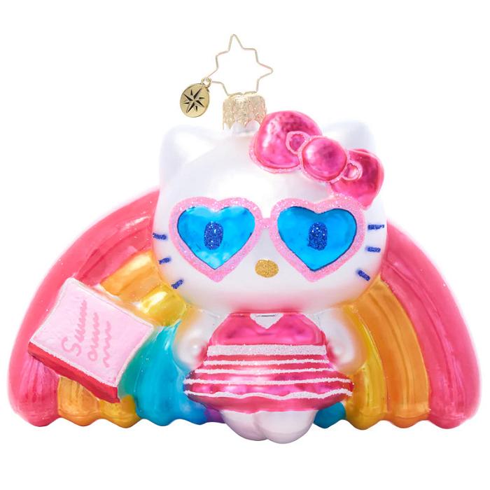 Hello Kitty Hello Kitty x Christopher Radko Handmade Glass Ornament (Pool Party) Colorati | RO_HK12245