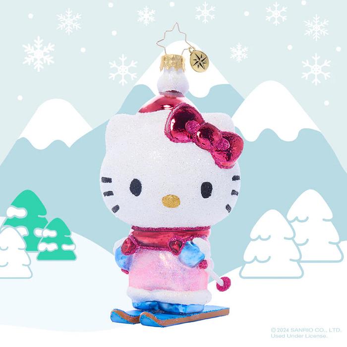 Hello Kitty Hello Kitty x Christopher Radko Handmade Glass Ornament (Aspen Adventure) Roz | RO_HK73129