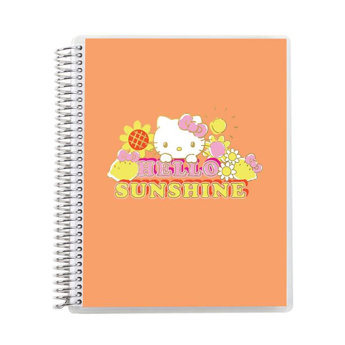 Hello Kitty Hello Kitty x Erin Condren Spiral Notebook (Hello Sunshine) Portocalii | RO_HK90891