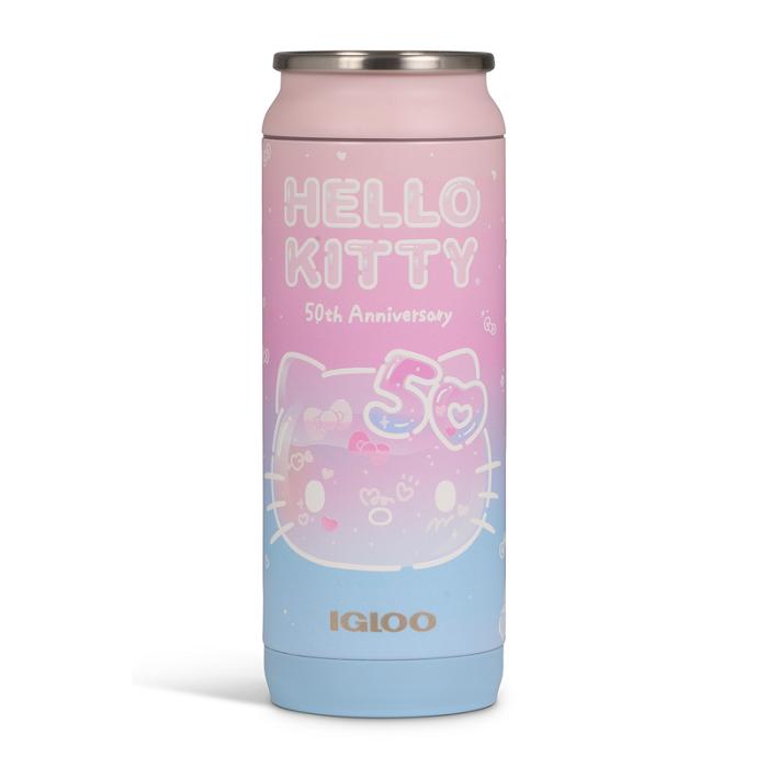 Hello Kitty Hello Kitty x Igloo 50th Anniversary 16oz Stainless Steel Can Albastri Roz | RO_HK14272