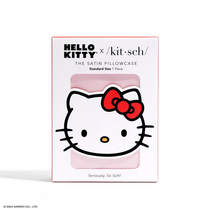 Hello Kitty Hello Kitty x Kitsch Face Pillowcase (Solid Pink) Roz | RO_HK19705