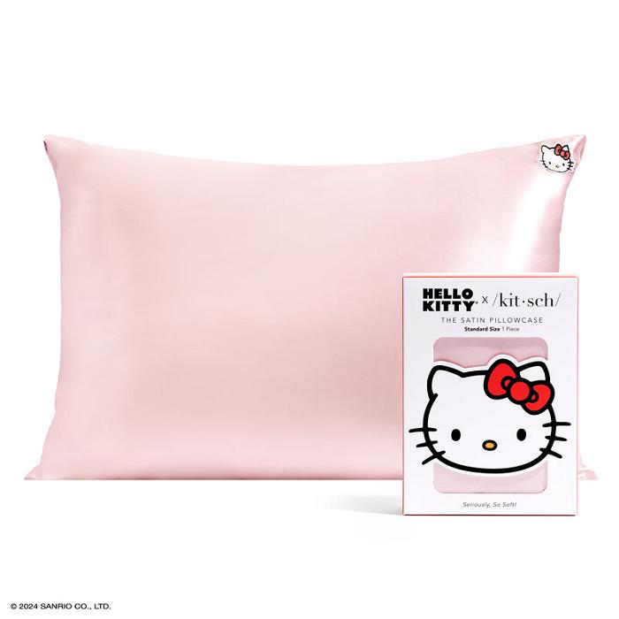 Hello Kitty Hello Kitty x Kitsch Face Pillowcase (Solid Pink) Roz | RO_HK19705