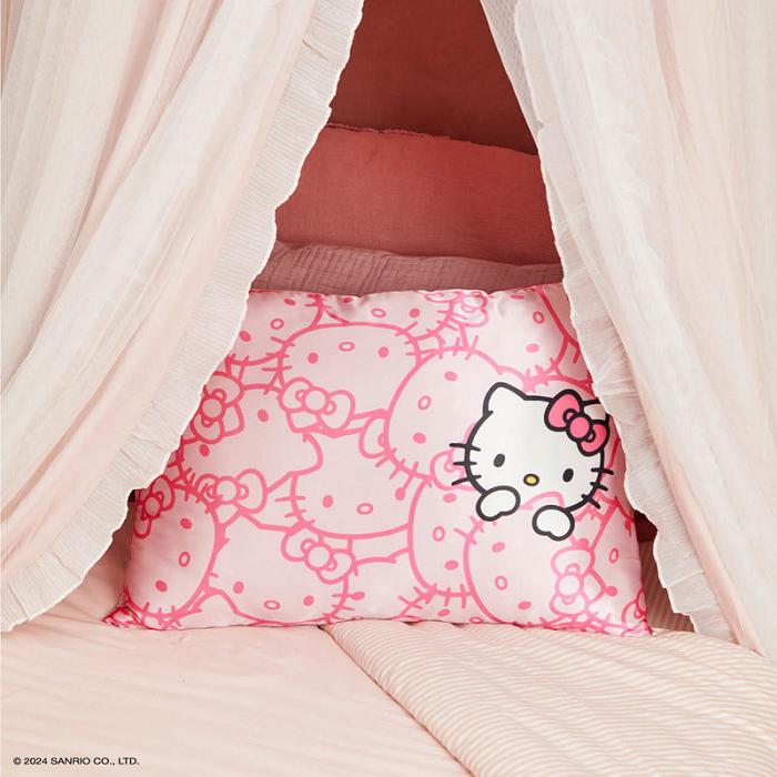 Hello Kitty Hello Kitty x Kitsch Faces Pillowcase (Pink) Roz | RO_HK52212